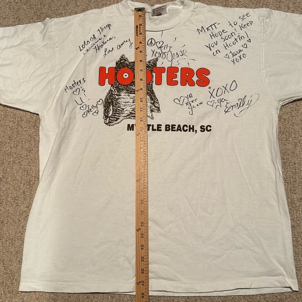Vintage signed Hooters tee